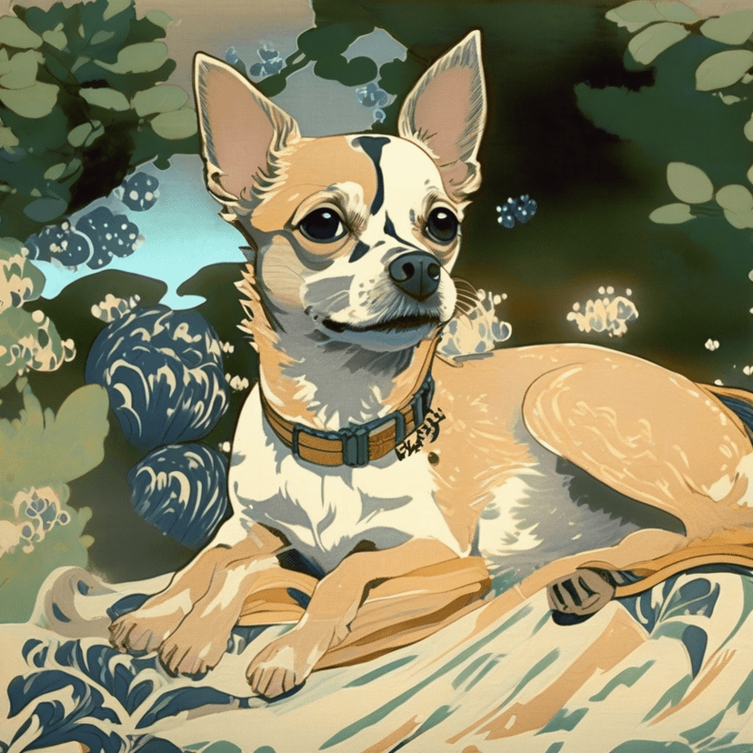 Anime pet portrait